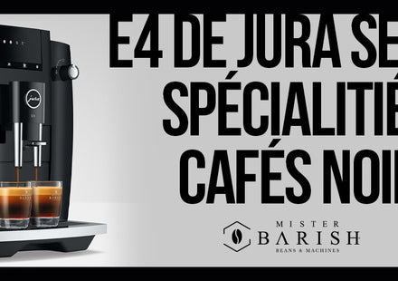 La Jura E4, c'est du café à 100% noir avec les dernières technologies.