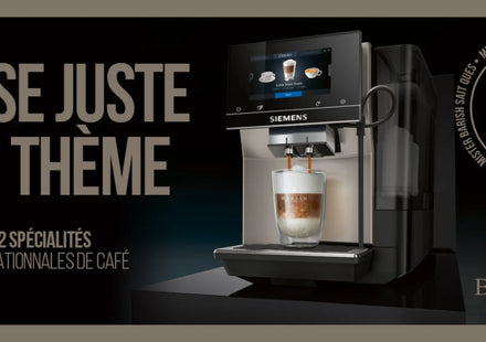 Siemens EQ.700 est la machine automatique avec la plus grande facilité d'utilisation et de nombreuses spécialités de café savoureuses