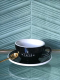 Mister Barish soucoupe à cappuccino avec tasse et petite cuillère by loveramics