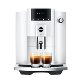 JURA E4 (EA) Piano White avec 49 € de café offert et 2+1 an extra de garantie